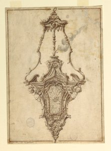 Tekening, ontwerp voor een wierookvat, 1725-1750 door Unknown artistUnknown artist