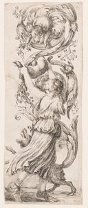 Prent, Ornamenten of Grotesken (Grotesque Ornament), ca. 1653 door Unknown artistUnknown artist