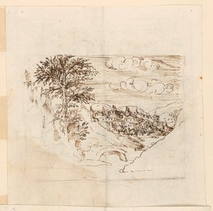 Een landschap door Unknown artist