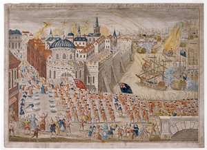 Een uitzicht op de stad en haven van Havanna ingenomen door de graaf van Albemarle en Sir George Pocock op 13 augustus