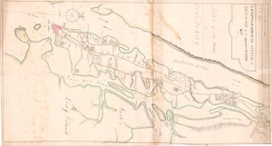 Een topografische schets van New York door Unknown artist