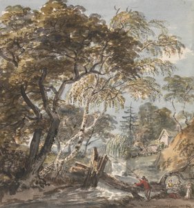 Een Bosbeek met Visser