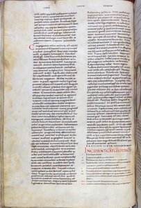 Een pagina uit de 11e-eeuwse Bijbel