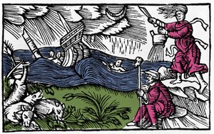 Een heks veroorzaakt een storm na 