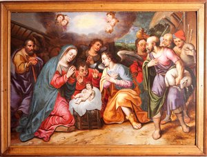 Aanbidding van de herders door Unknown artist
