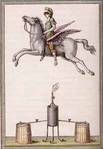 Aerostatische figuur 6 voet 8 inch lang, 9 voet 6 inch hoog gemaakt door de gebroeders Enslen (Christian Gottfried) door Unknown artist