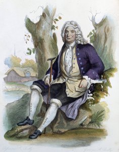 Alain Rene Lesage (Alain-Rene Le Sage) (1668-1747) - in Ed. Mennechet, "Le Plutarque francais"