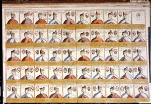 Alle doges van Venetië tot 1501. Bibl. Marciana. Venetië door Unknown artist