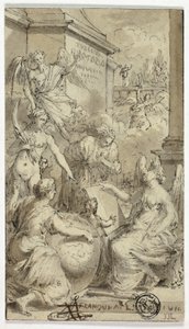 Allegorie van de geschiedenis door Unknown artist