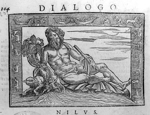 Allegorie van de Nijl, gravure uit de 17e eeuw. door Unknown artist