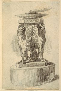 Een Altaar Gewijd aan Apollo door Unknown artist