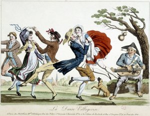 Bal: dorpsdans - n.d., eind 18e eeuw, Carnavalet