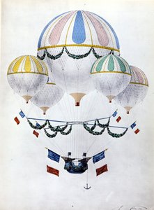 Ballonflotilla door Eugène Godard (1827 - 1890). door Unknown artist