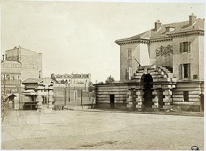 Barrière du Maine - in "Les barrières de Paris" door Gouviot door Unknown artist