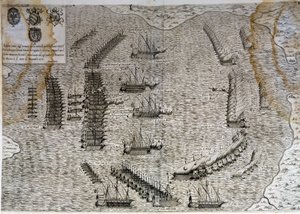 Slag bij Lepanto door Unknown artist