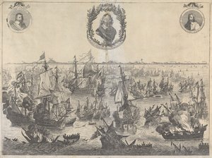 Slag bij Scheveningen, 31 Juli 1653 door Unknown artist