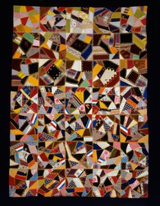 Bedovertrek (Crazy Quilt) door Unknown artist