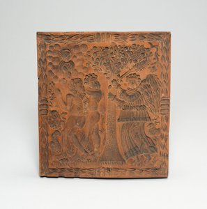 Koekjesvorm: Adam en Eva verdreven uit de poorten van Eden door Unknown artist