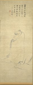 Bodhidharma Steekt de Yangzi over op een Riet door Unknown artist