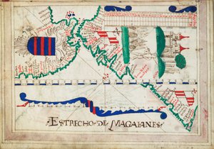 Gebonden in een atlas van vijfentwintig kaarten met diagrammen en tabellen. Portugees of Spaans. door Unknown artist