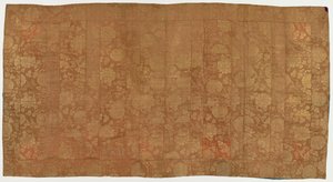 Brocade, zijde. Een boeddhistische monnikspij, gepatcht: Kesa door Unknown artist