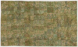 Brocade, zijde, een boeddhistische monnikspij, gepatcht; kesa door Unknown artist