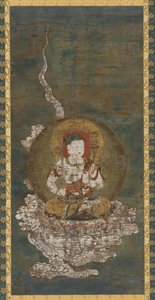 Boeddhistische godheid: Gokei Monju (Manjushri) door Unknown artist
