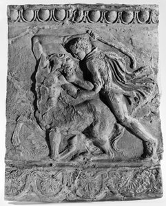 "Campana Reliëf van Theseus die een Centaur doodt