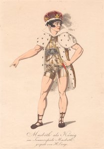 Personages uit een Duitse Productie van Macbeth (een van zes etsen)