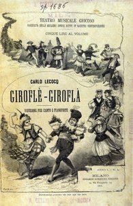 Charles Lecocq "Giroflè - Girofla". Omslag van de partituur.