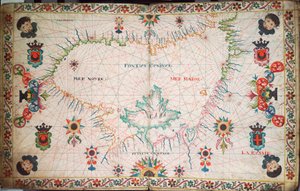 Kaart van de Zwarte Zee, c.1600 door Unknown artist
