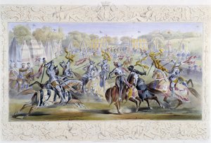 Ridderlijk Toernooi - in "Knight of England" door J. Whatman, uitgegeven door T. M