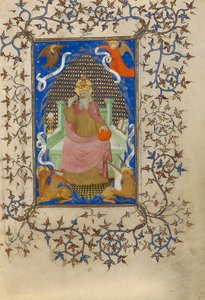 Christus in Majesteit omringd door de symbolen van de vier evangelisten door Unknown artist
