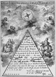 Bijeenkomst van een rozenkruiser (facsimile) - Frankrijk
