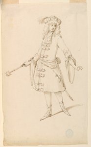 Kostuumontwerp: een edelman, koning of prins voor een ballet door Unknown artist