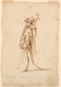 Kostuumontwerp: Een page voor een ballet door Unknown artist