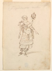 Kostuumontwerp: Moed en Muziek voor een ballet door Unknown artist