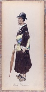Kostuum voor een personage uit het koor van de opera "Madame Butterfly" door Giacomo Puccini in 1904. Collectie van het Museo della Scala in Milaan. door Unknown artist