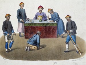 Dagelijks leven van de Chinezen - Justitie: Voorkomen voor een magistraat, ca. 19e eeuw