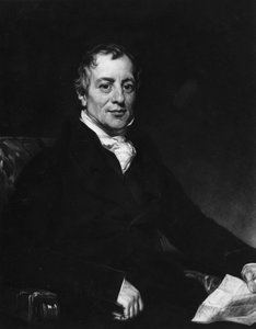 David Ricardo (1772 - 1823), Britse econoom. door Unknown artist