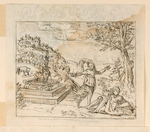 De dood van Thisbe door Unknown artist