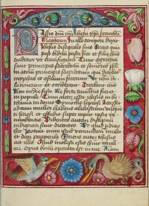 Versierde tekstpagina door Unknown artist