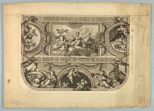 Decoraties door Lebrun en Mignard in het Paleis van Versailles