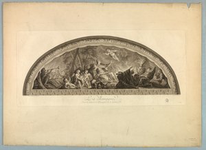 Decoraties door Lebrun en Mignard in het Paleis van Versailles door Unknown artist