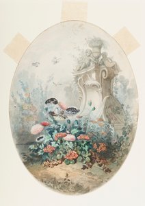 Ontwerp voor Snoepdoosdeksel door Unknown artist