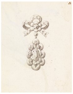 Ontwerp voor een broche door Unknown artist