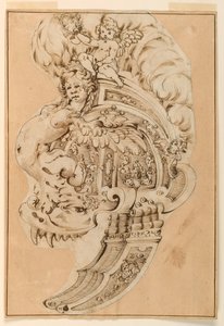 Ontwerp voor een Decoratieve Burgonet door Unknown artist