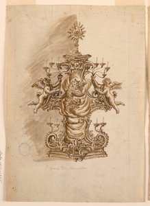Ontwerp voor een Monstrans door Unknown artist