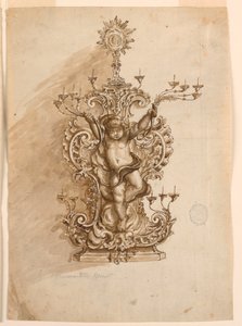 Ontwerp voor een Monstrans door Unknown artist