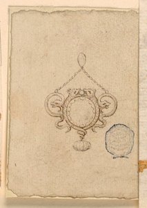 Ontwerp voor een hanger door Unknown artist